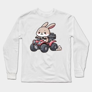 Cute bunny Ride ATV Long Sleeve T-Shirt